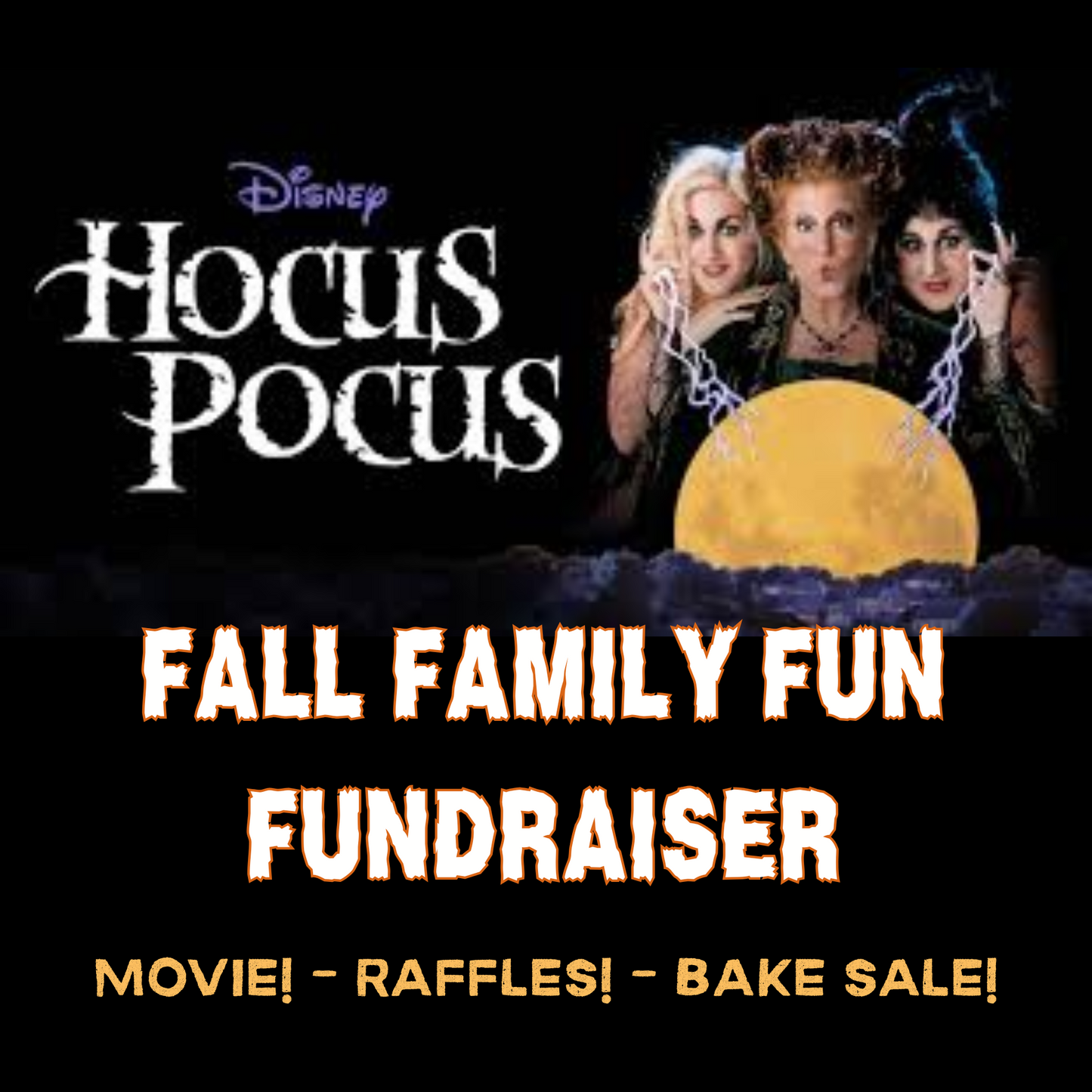 Family Fun Fundraiser - Hocus Pocus Watch Party