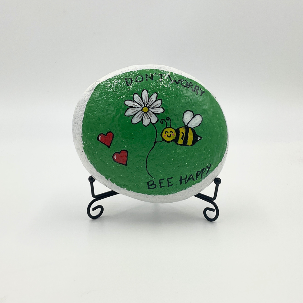 ROCKS BY JO - "Bee" Happy