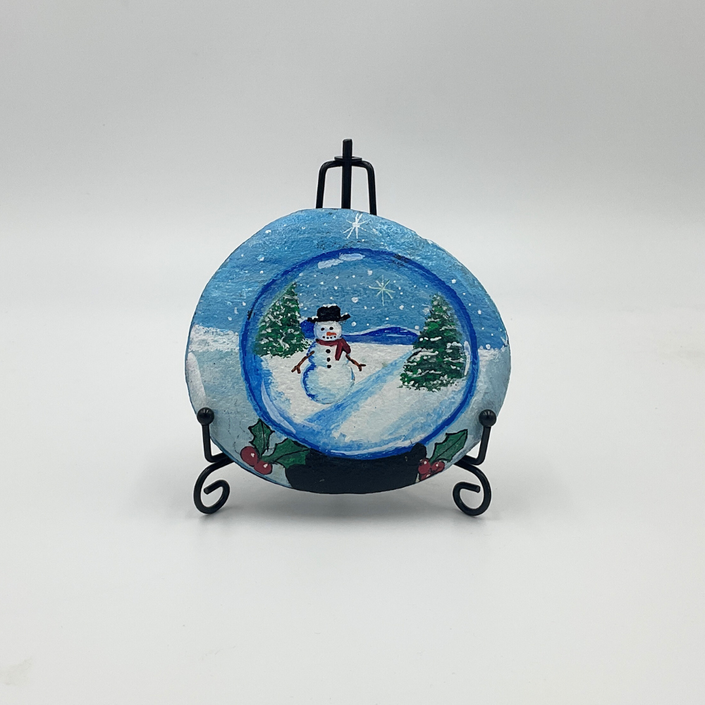 ROCKS BY JO - Snowman Snowglobe