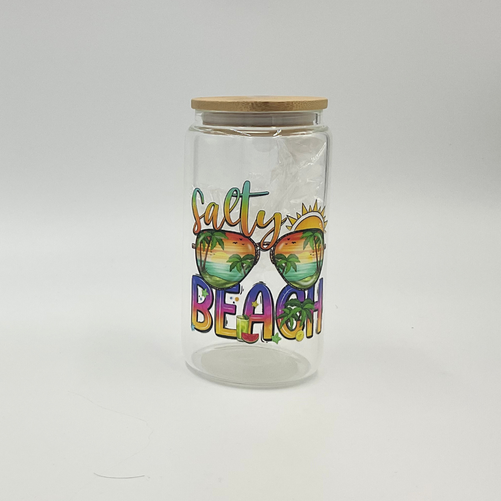 Mama T's - Glass "Salty Beach" Tumbler
