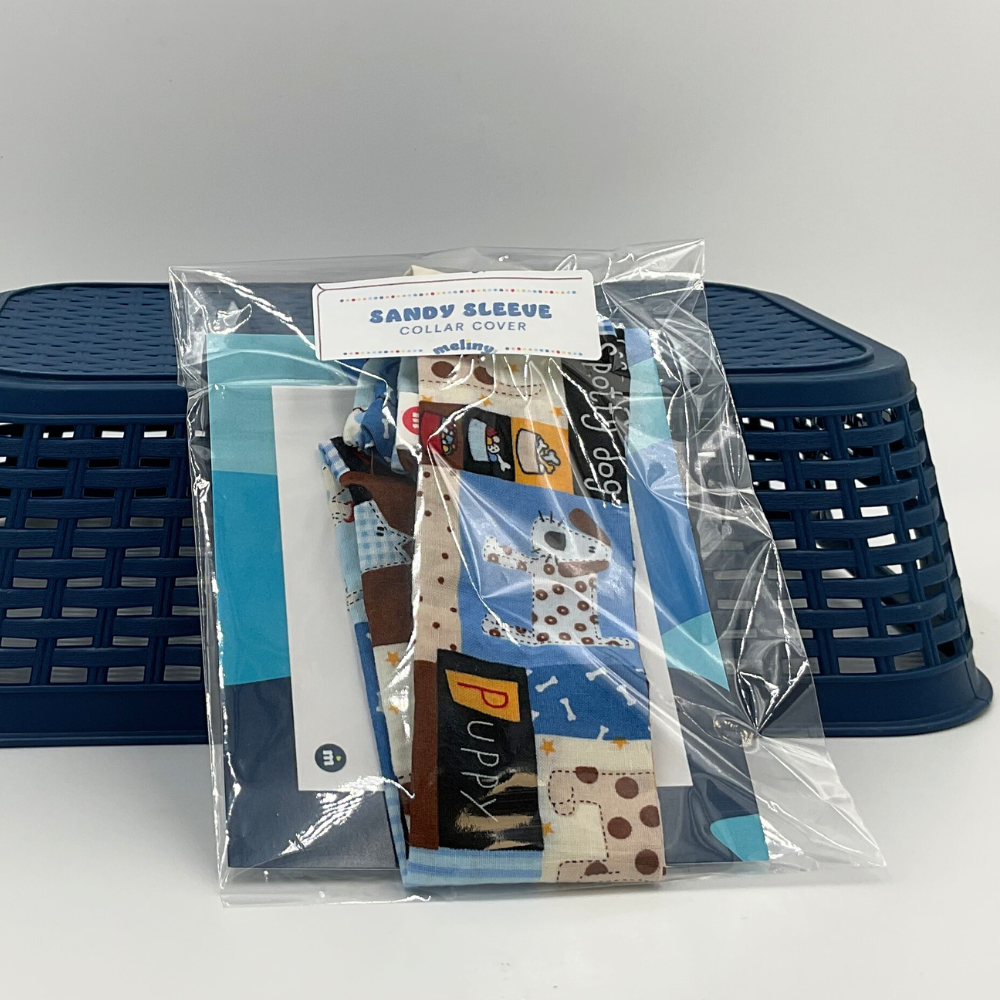 MelinyLLC - Sandy Sleeve Furry Friends Collar Cover (PUPPY POWER)