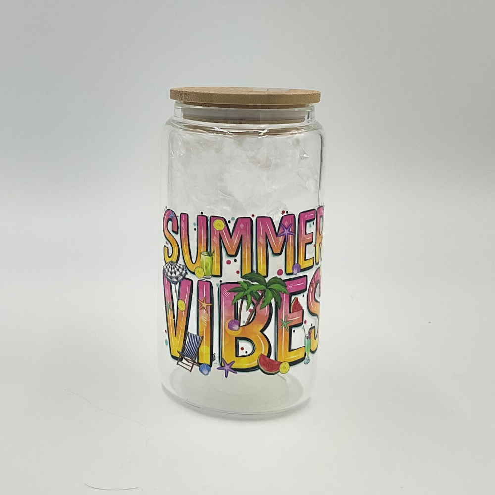 Mama T's - Glass "Summer Vibes" Tumbler