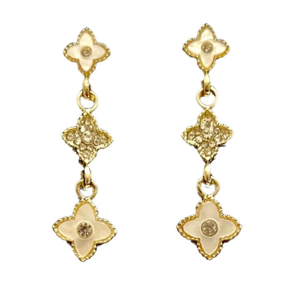 Jova NYC - Clover Drop Earrings