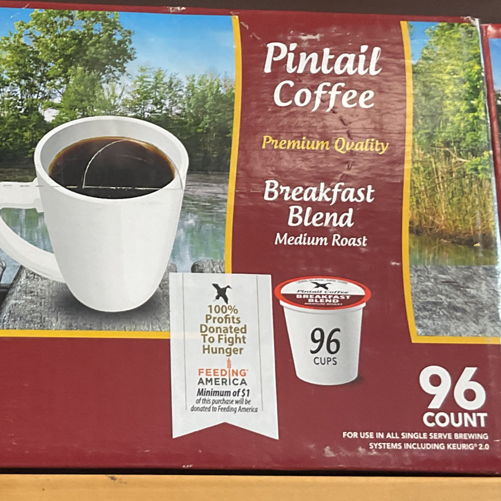 Pintail Coffee Breakfast Blend - Medium Roast Single Serve K Cups CASE