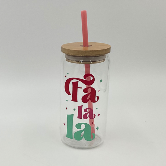 Mama T's - Glass "Fa La La" Tumbler