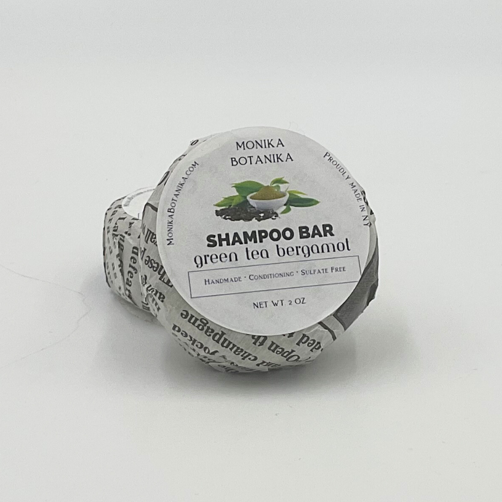 Monika Botanika Conditioning Shampoo Bar - Green Tea Bergamot