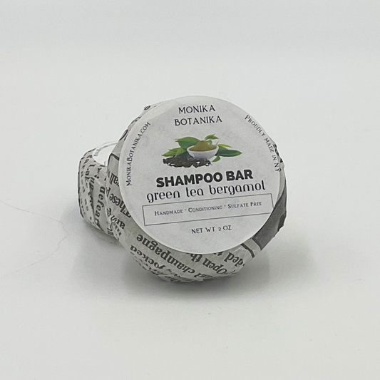 Monika Botanika Conditioning Shampoo Bar - Green Tea Bergamot