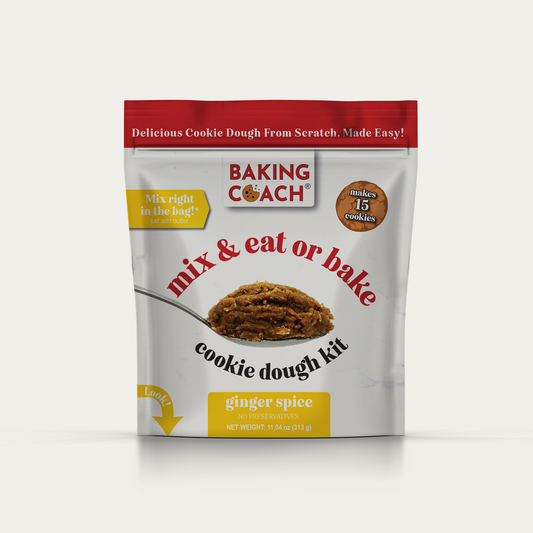 Baking Coach Edible Cookie Dough Kit - Ginger Spice