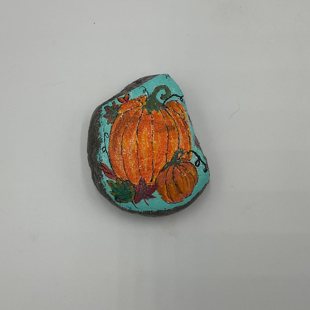 ROCKS BY JO - Double Pumpkin (with Ghost)