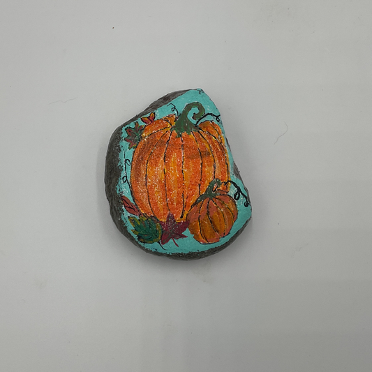 ROCKS BY JO - Double Pumpkin (with Ghost)