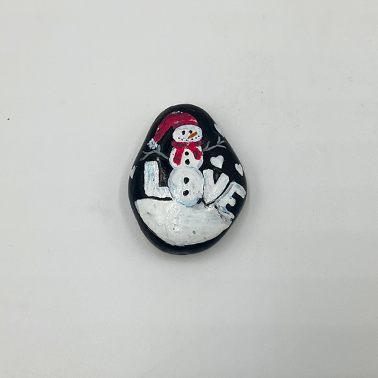 ROCKS BY JO - Love Snowman