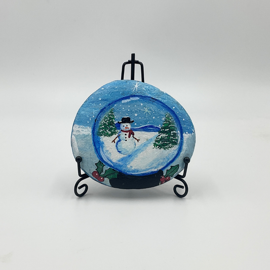 ROCKS BY JO - Snowman Snowglobe