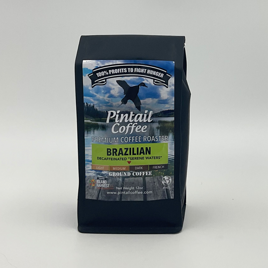 Pintail Coffee - Brazilian "Serene Waters" Decaf Ground Coffee
