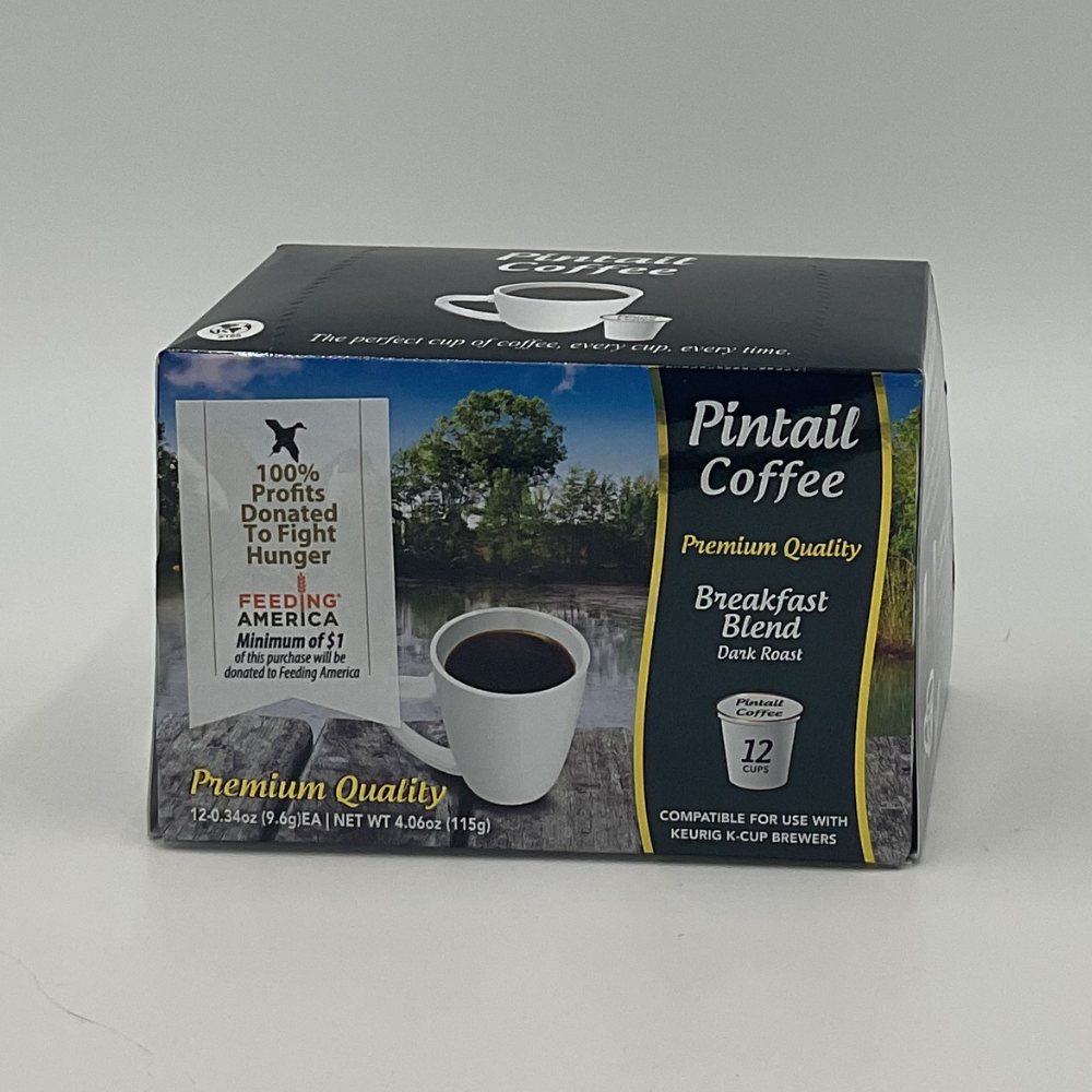 Pintail Coffee Breakfast Blend - Dark Roast Single Serve K Cups