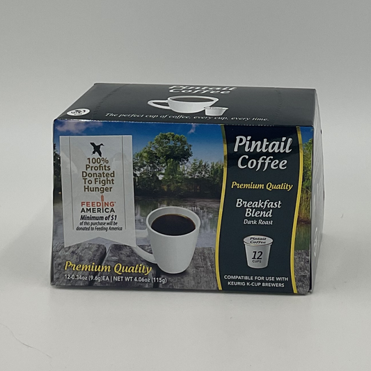 Pintail Coffee Breakfast Blend - Dark Roast Single Serve K Cups