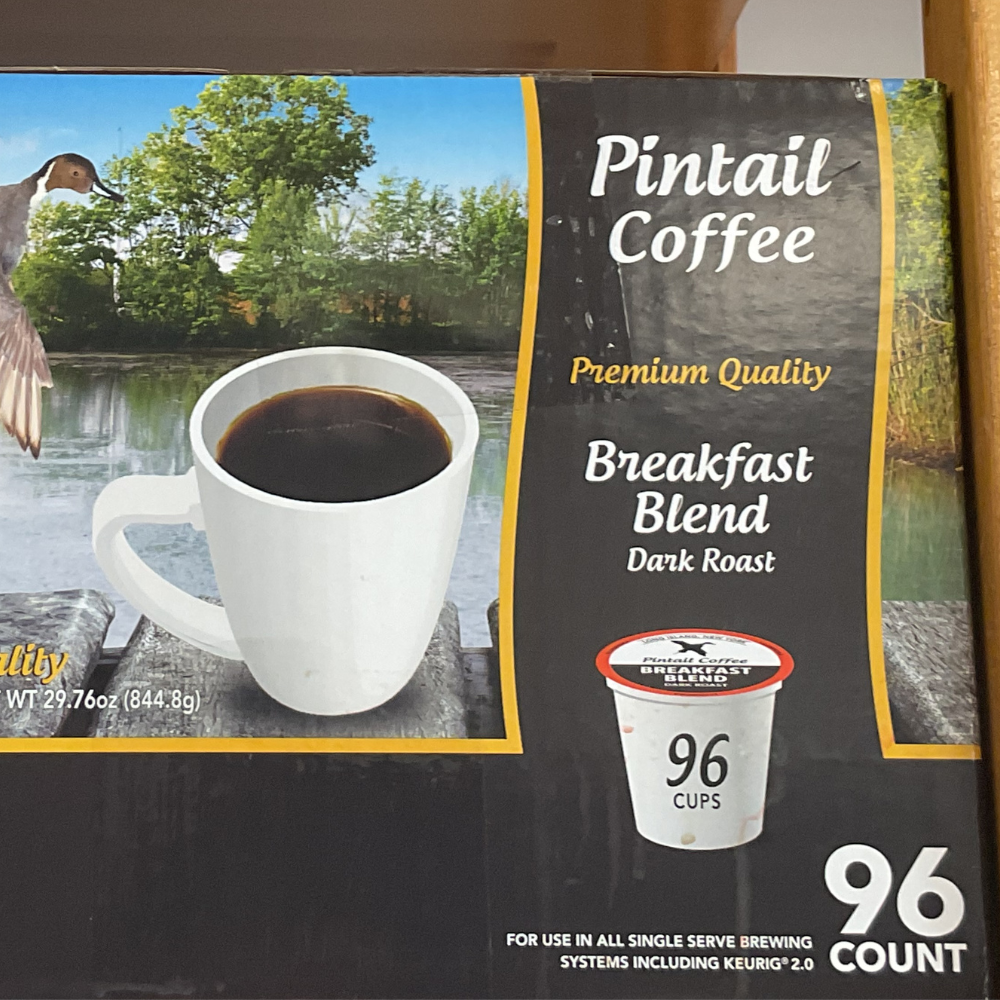Pintail Coffee Breakfast Blend - Dark Roast Single Serve K Cups CASE