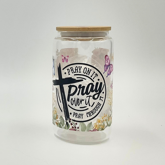 Mama T's - Glass "Prayer" Tumbler