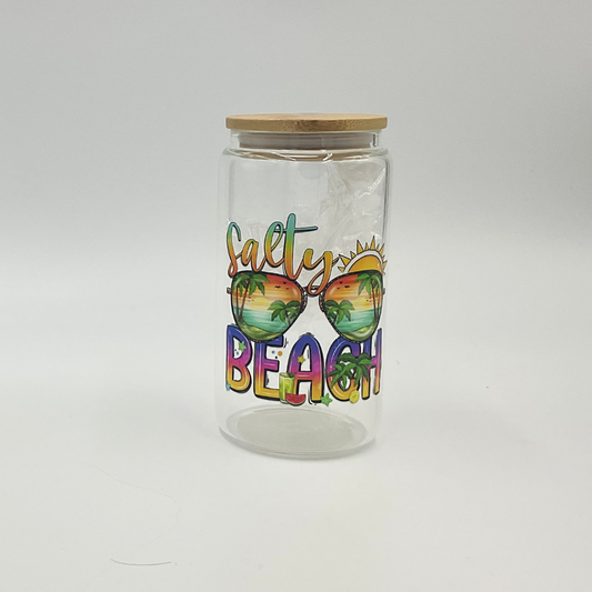 Mama T's - Glass "Salty Beach" Tumbler