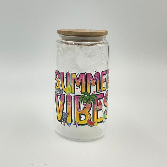 Mama T's - Glass "Summer Vibes" Tumbler