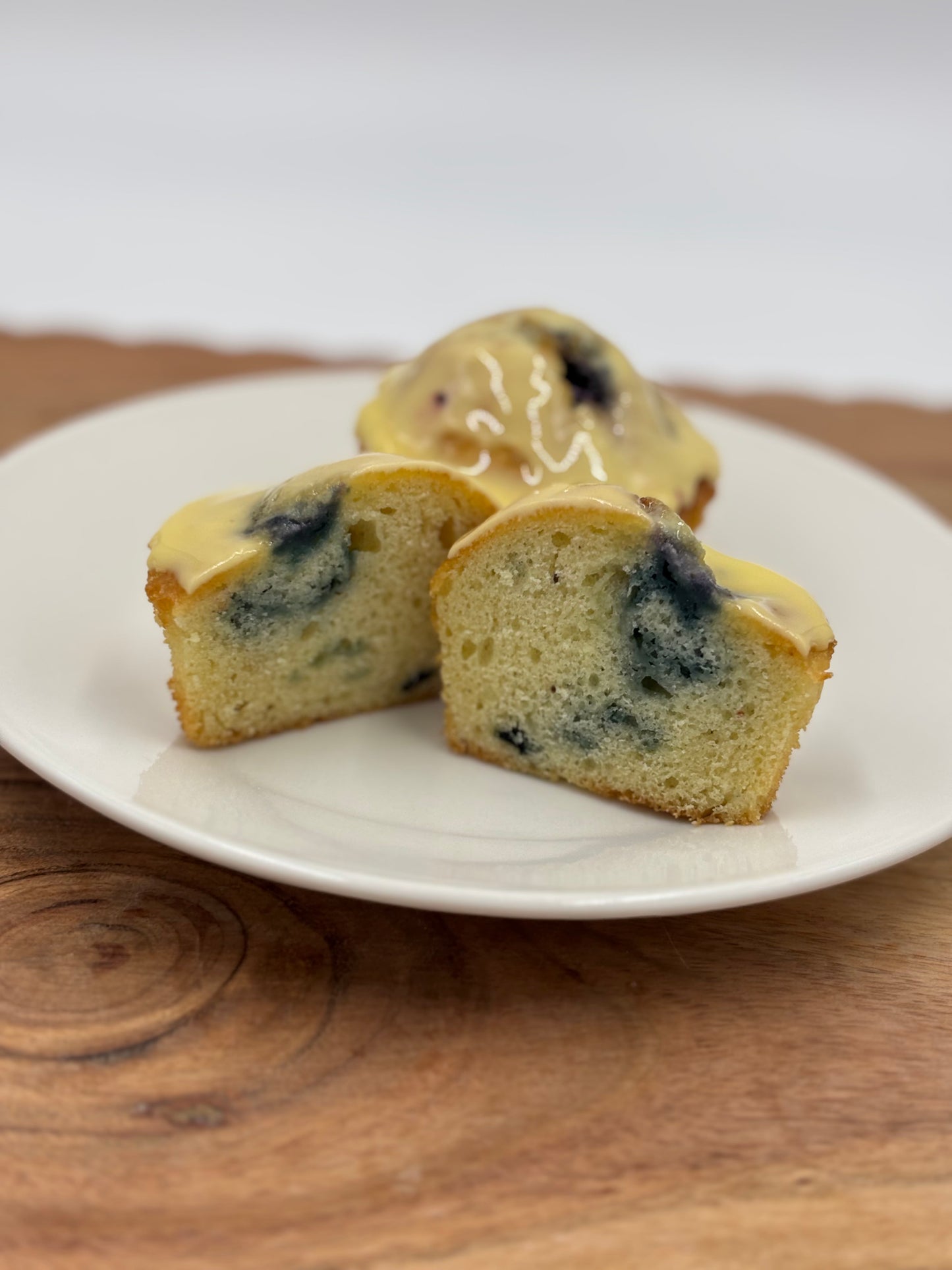 Victoria's Blueberry Cupcakes with Lemon Icing