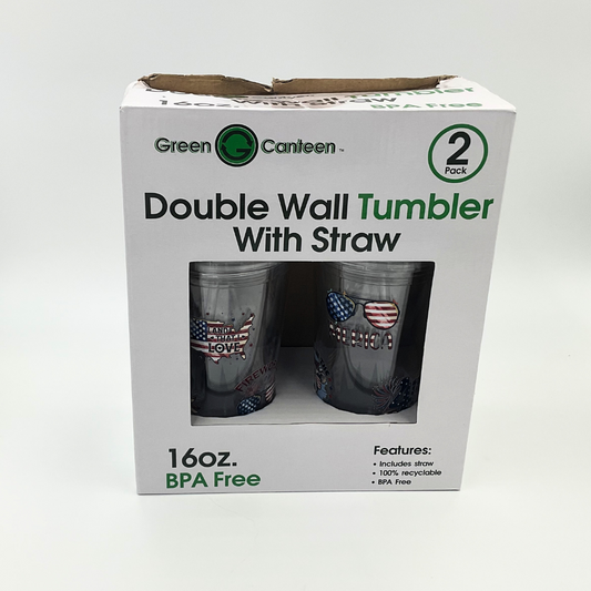 Mama T's - 2 Pack "Flag/Patriotic" Tumbler Set