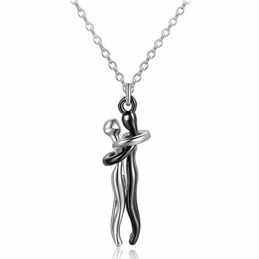 Jova NYC - Hug Necklace Black/Silver