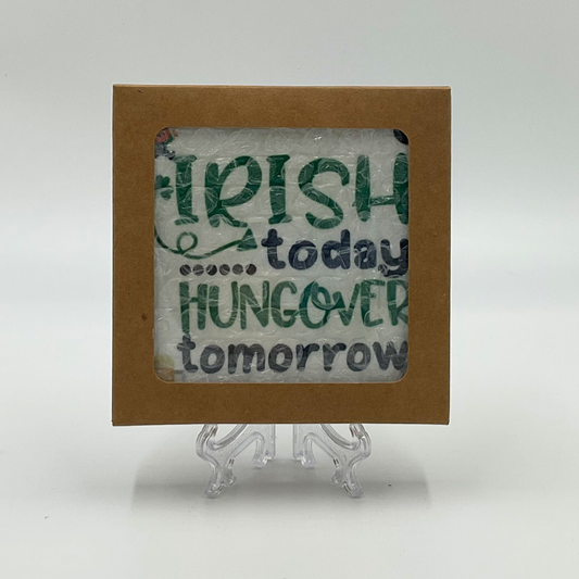 Mama T's - "Irish Today, Hungover Tomorrow" Coaster (Set of 2)