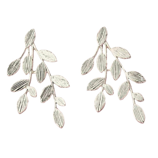 Jova NYC - Olive Branch Earrings (Silver)